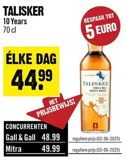 Dirck 3 Talisker aanbieding