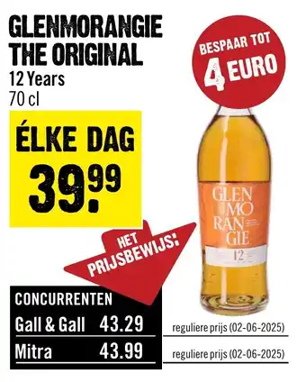 Dirck 3 Glenmorangie the original aanbieding