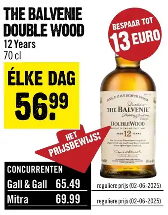 Dirck 3 The balvenie double wood aanbieding