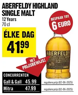 Dirck 3 Aberfeldy highland single malt aanbieding