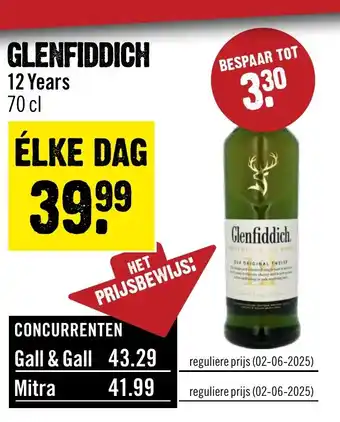 Dirck 3 Glenfiddich aanbieding