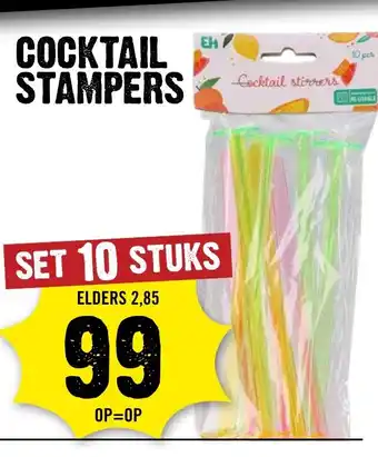 Dirck 3 Cocktail stampers aanbieding