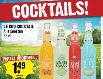 Dirck 3 Le coq cocktail aanbieding