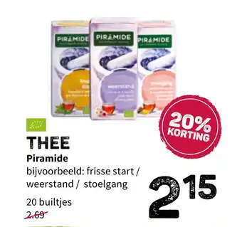 Ekoplaza Thee piramide aanbieding