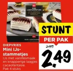 Vomar Voordeelmarkt Mini IJs stammetjes aanbieding