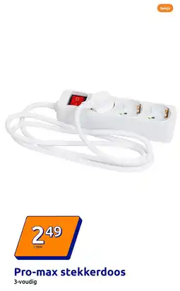 Action Pro max stekkerdoos aanbieding