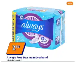 Action Always Free Day maandverband aanbieding
