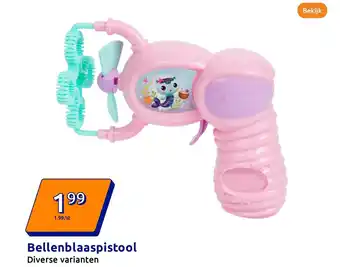 Action Bellenblaaspistool aanbieding