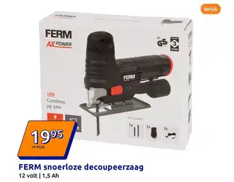 Action Ferm snoerloze decoupeerzaag aanbieding