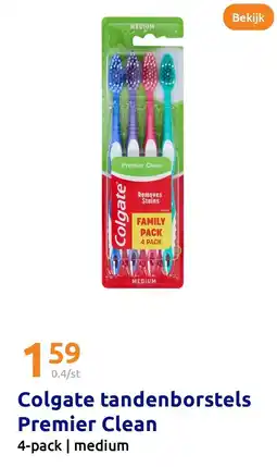 Action Colgate tandenborstels Premier Clean aanbieding