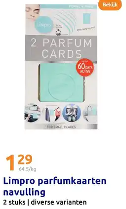 Action Limpro parfumkaarten navulling aanbieding