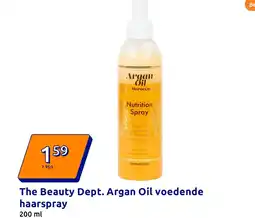 Action The Beauty Dept. Argan Oil voedende haarspray aanbieding