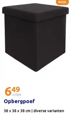 Action Opbergpoef aanbieding