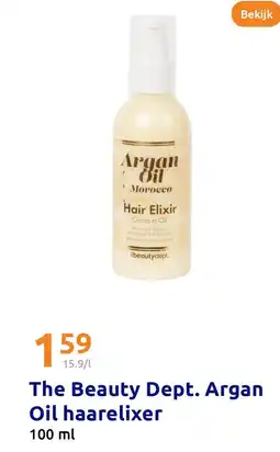 Action The Beauty Dept. Argan Oil haarelixer aanbieding