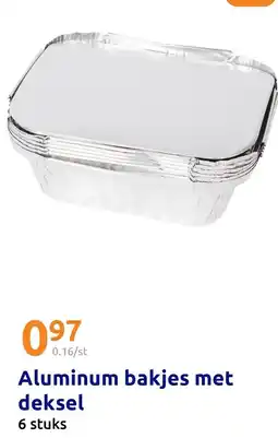 Action Aluminum bakjes met deksel aanbieding