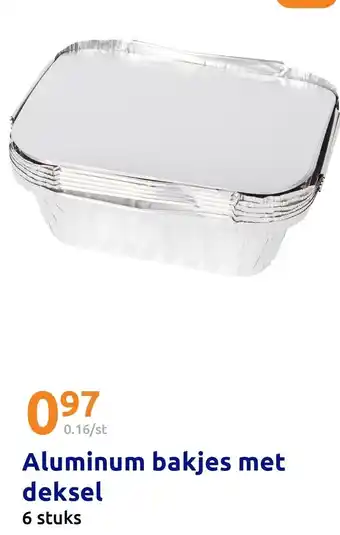 Action Aluminum bakjes met deksel aanbieding