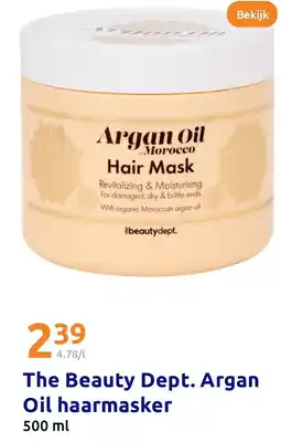 Action The Beauty Dept. Argan Oil haarmasker aanbieding