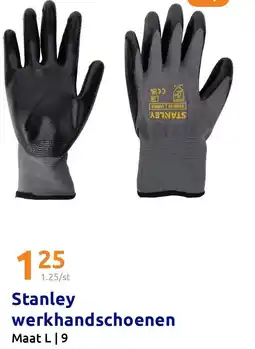 Action Stanley werkhandschoenen aanbieding