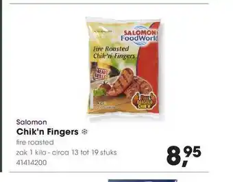 HANOS Salomon Chik'n Fingers Fire Roasted aanbieding