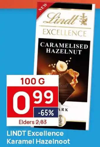 Butlon Lindt Excellence Karamel Hazelnoot aanbieding