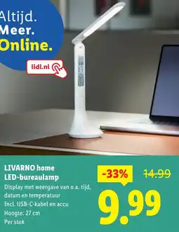 Lidl LIVARNO home LED bureaulamp aanbieding
