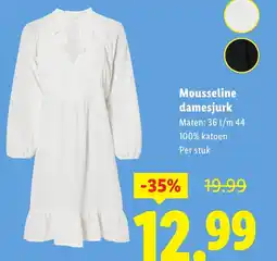 Lidl Mousseline damesjurk aanbieding
