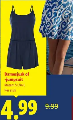 Lidl Damesjurk of jumpsuit aanbieding
