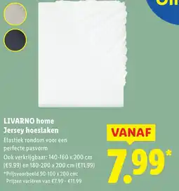 Lidl LIVARNO home Jersey hoeslaken aanbieding
