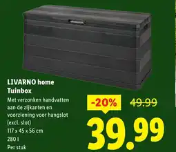 Lidl LIVARNO home Tuinbox aanbieding