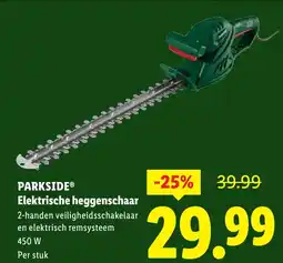 Lidl PARKSIDE Elektrische heggenschaar aanbieding