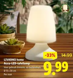 Lidl LIVARNO home Accu LED tafellamp aanbieding