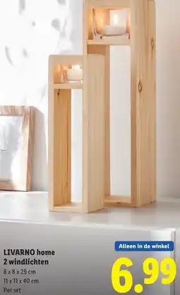 Lidl Livarno home 2 windlichten aanbieding