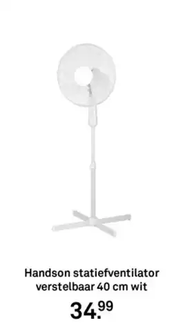 Karwei Handson statiefventilator verstelbaar wit aanbieding