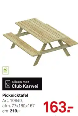 Karwei Picknicktafel aanbieding