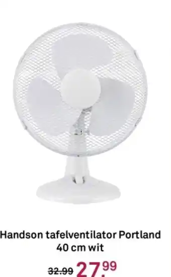 Karwei Handson tafelventilator Portland wit aanbieding