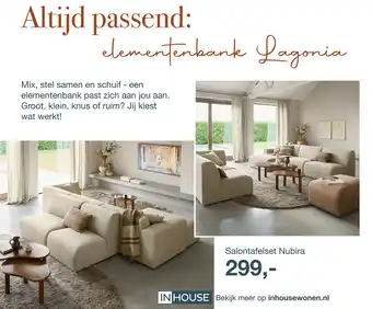 IN.HOUSE Salontafelset Nubira aanbieding