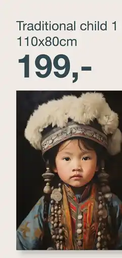 IN.HOUSE Traditional child 1 aanbieding