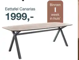 IN.HOUSE Eettafel Canarias aanbieding