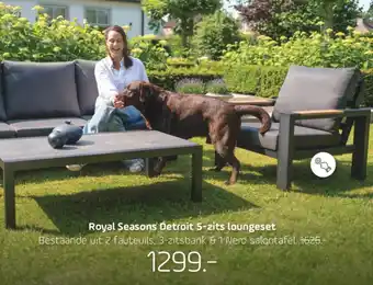 Coppelmans Royal Seasons Detroit 5-zits loungeset aanbieding