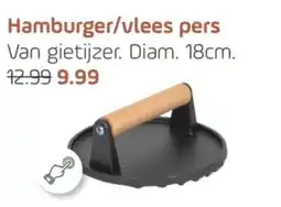 Coppelmans Hamburger/vlees pers aanbieding