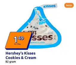 Action Hershey's Kisses Cookies & Cream aanbieding