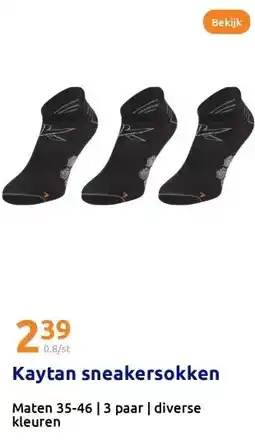 Action Kaytan sneakersokken aanbieding