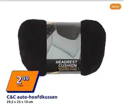 Action C&C auto-hoofdkussen aanbieding