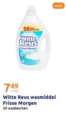 Action Witte Reus wasmiddel Frisse Morgen aanbieding