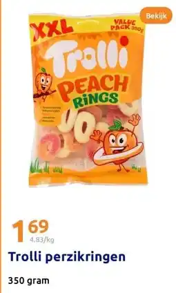 Action Trolli perzikringen aanbieding