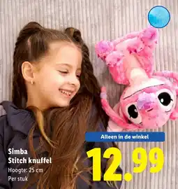 Lidl Simba Stitch knuffel aanbieding