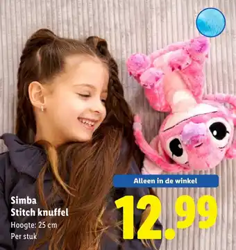 Lidl Simba Stitch knuffel aanbieding