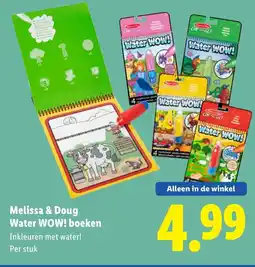 Lidl Melissa & Doug Water WOW! boeken aanbieding