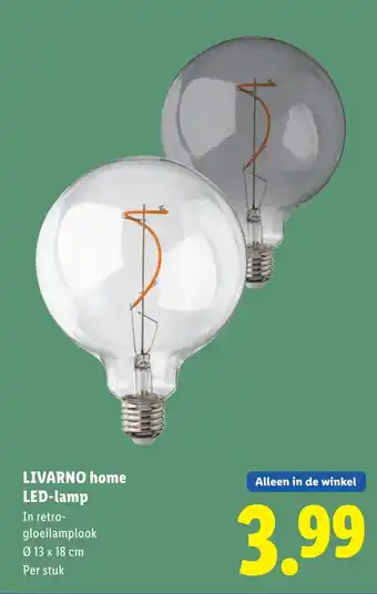 Lidl Livarno home led lamp aanbieding