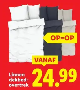 Lidl Linnen dekbed overtrek aanbieding